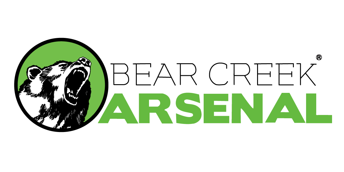 Logo with a roaring bear inside a green circle to the left of the bold, green word "ARSENAL" on a black background.